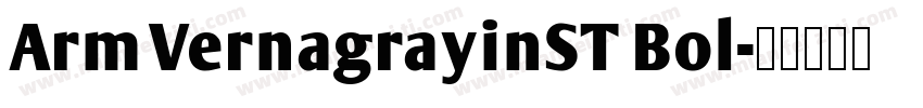 ArmVernagrayinST Bol字体转换